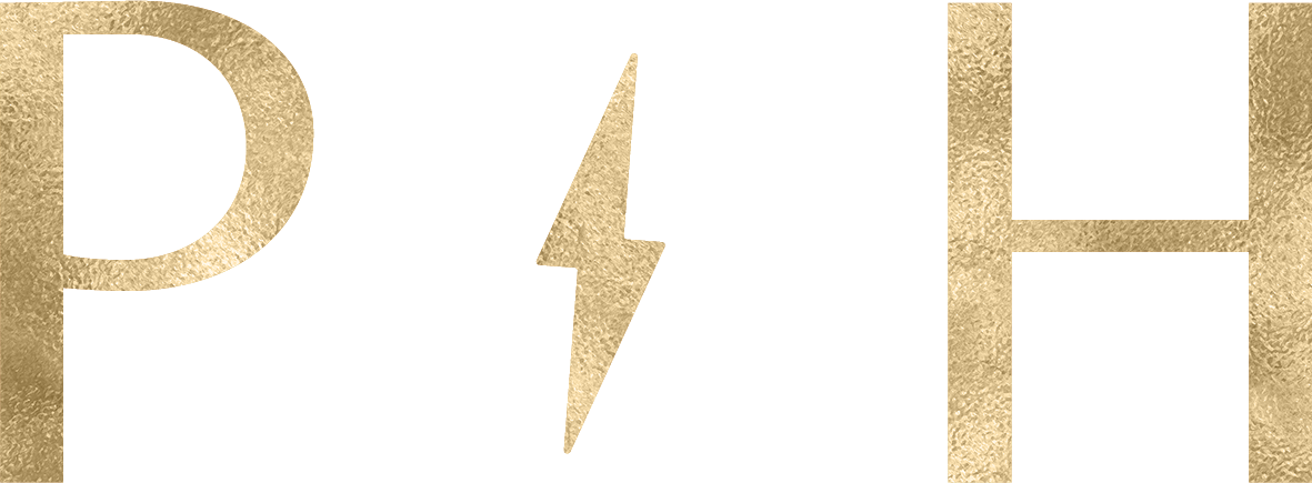 Power House Gold Foil Monogram Logo
